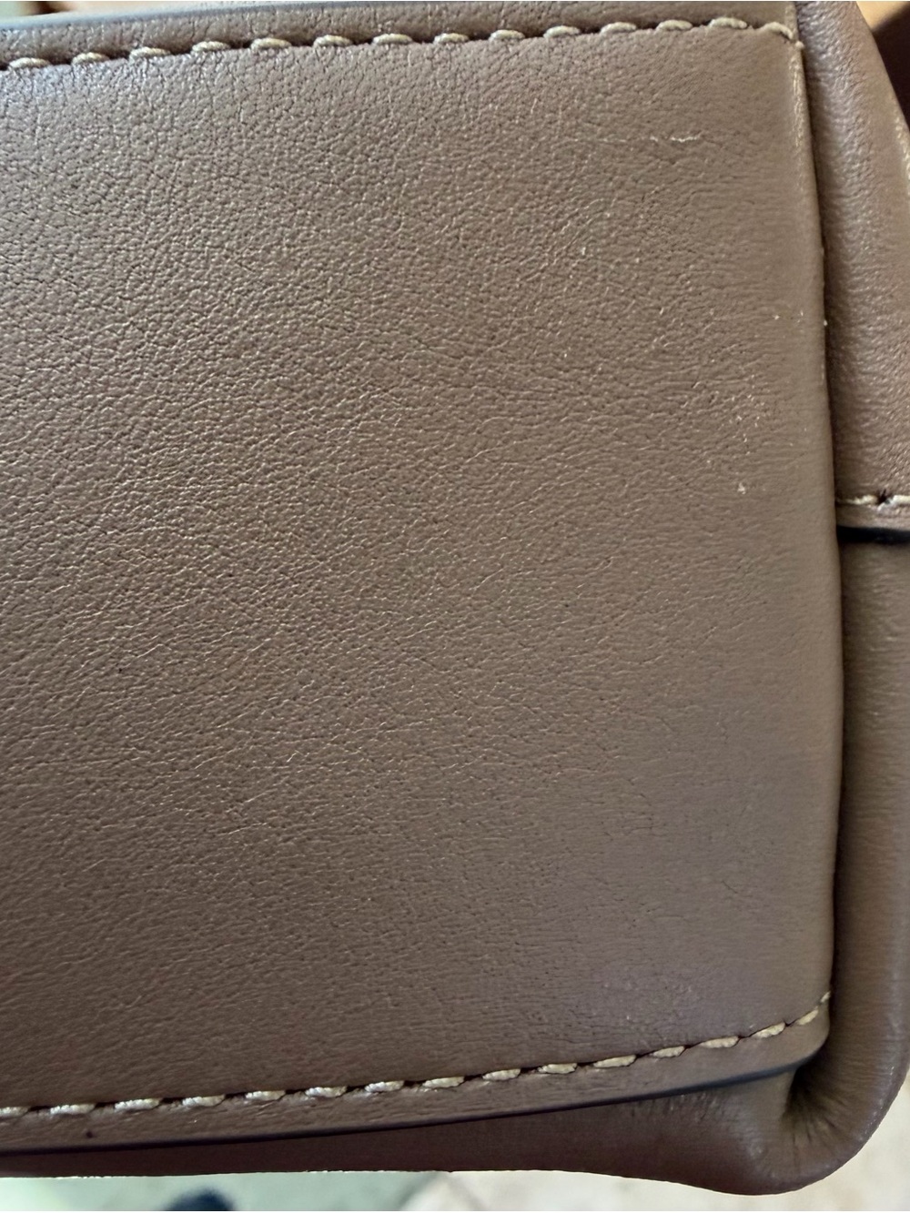 Coach Brown Leather Shoulder Hobo Bag with Gold Logo - Picture 7 of 8
